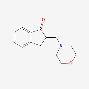 1H-Inden-1-one, 2,3-dihydro-2-(4-morpholinylmethyl)-