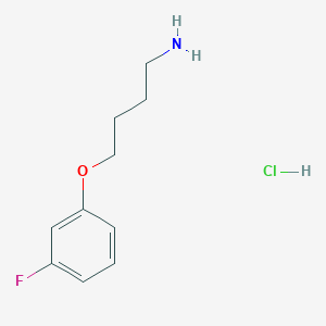 molecular formula C10H15ClFNO B1445751 4-(3-Fluorophenoxy)butan-1-amine hydrochloride CAS No. 1864059-84-6