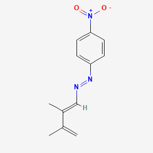 molecular formula C12H13N3O2 B14457534 1-(p-Nitrophenylazo)-2,3-dimethyl-1,3-butadiene CAS No. 73758-21-1