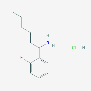molecular formula C12H19ClFN B1445754 1-(2-氟苯基)己基胺盐酸盐 CAS No. 1864055-88-8