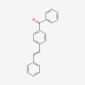 molecular formula C21H16O B14457557 Phenyl[4-(2-phenylethenyl)phenyl]methanone CAS No. 74685-66-8