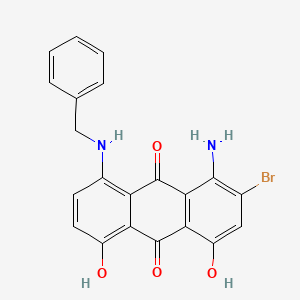 9,10-Anthracenedione, 1-amino-2-bromo-4,5-dihydroxy-8-[(phenylmethyl)amino]-