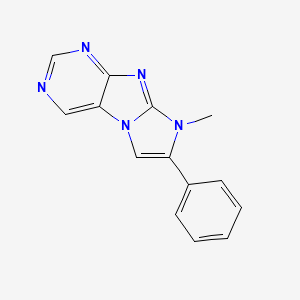 8H-Imidazo(2,1-f)purine, 8-methyl-7-phenyl-