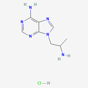 molecular formula C8H13ClN6 B1445757 9-(2-氨基丙基)-9H-嘌呤-6-胺盐酸盐 CAS No. 1864057-24-8