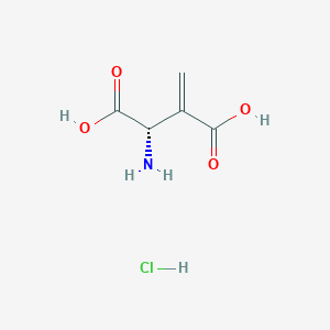 (2S)-2-amino-3-methylidenebutanedioic acid;hydrochloride