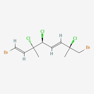 1,5-Octadiene, 1,8-dibromo-3,4,7-trichloro-3,7-dimethyl-, (1E,3R*,4S*,5E,7S*)-