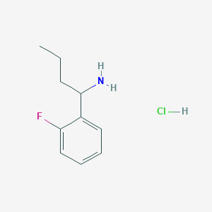 molecular formula C10H15ClFN B1445760 1-(2-Fluorophenyl)butan-1-amine hydrochloride CAS No. 1864062-65-6