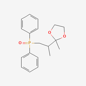 [2-(2-Methyl-1,3-dioxolan-2-yl)propyl](oxo)diphenyl-lambda~5~-phosphane