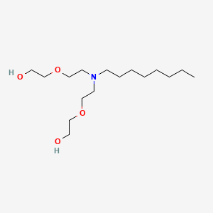 molecular formula C16H35NO4 B14457699 Bis(2-(2-hydroxyethoxy)ethyl)octylamine CAS No. 68003-29-2