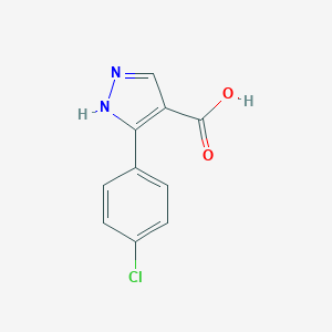 B144577 3-(4-chlorophenyl)-1H-pyrazole-4-carboxylic acid CAS No. 135641-91-7