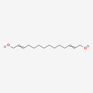 molecular formula C14H26O2 B14457701 Tetradeca-2,12-diene-1,14-diol CAS No. 72312-55-1