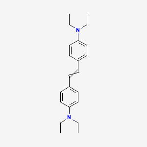 molecular formula C22H30N2 B14457706 4,4'-(Ethene-1,2-diyl)bis(N,N-diethylaniline) CAS No. 72057-75-1