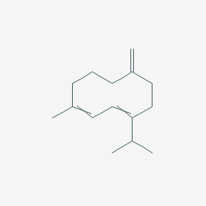 molecular formula C15H24 B14457709 1-Methyl-7-methylidene-4-(propan-2-yl)cyclodeca-1,3-diene CAS No. 73695-86-0