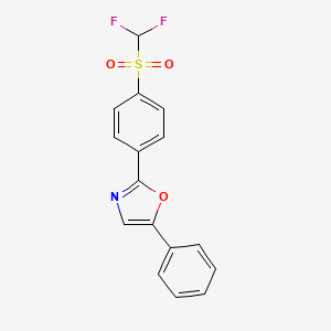 2-[4-(Difluoromethanesulfonyl)phenyl]-5-phenyl-1,3-oxazole