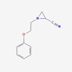 1-(2-Phenoxyethyl)aziridine-2-carbonitrile