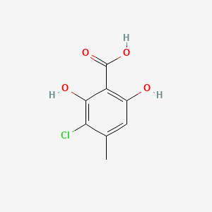 molecular formula C8H7ClO4 B14457748 gamma-Resorcylic acid, 3-chloro-4-methyl- CAS No. 73855-52-4