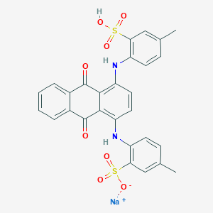 4,4'-((9,10-Dihydro-9,10-dioxo-1,4-anthrylene)diimino)bis(toluene-3-sulphonic) acid, sodium salt