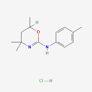 5,6-Dihydro-2-p-toluidino-4,4,6-trimethyl-4H-1,3-oxazine hydrochloride