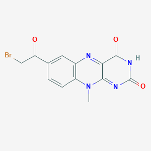 7-(Bromoacetyl)-10-methylbenzo[g]pteridine-2,4(3H,10H)-dione