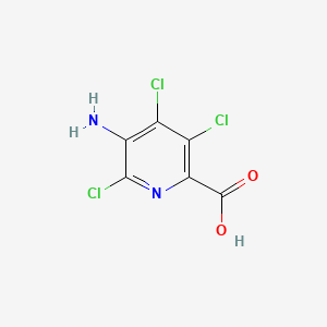 molecular formula C6H3Cl3N2O2 B14457827 5-Amino-3,4,6-trichloropyridine-2-carboxylic acid CAS No. 73455-29-5