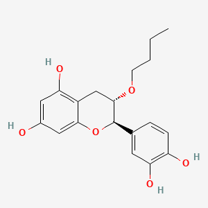 2H-1-Benzopyran-5,7-diol, 3-butoxy-2-(3,4-dihydroxyphenyl)-3,4-dihydro-, (2R-trans)-