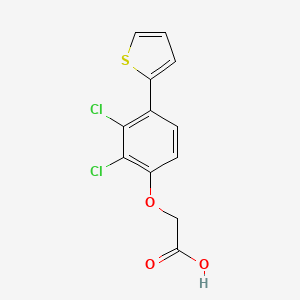 [2,3-Dichloro-4-(thiophen-2-yl)phenoxy]acetic acid