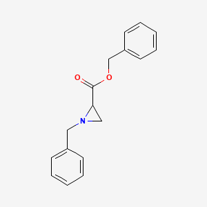 molecular formula C17H17NO2 B1445787 苯甲基 1-苯甲基氮杂环丙烷-2-羧酸酯 CAS No. 483364-99-4