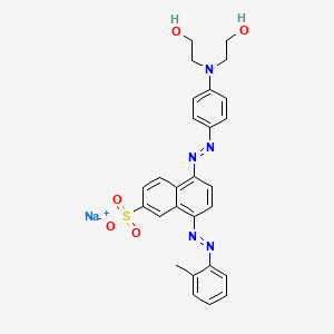 2-Naphthalenesulfonic acid, 5-(4-(bis(hydroxyethyl)amino)phenylazo)-8-(o-tolylazo)-, sodium salt