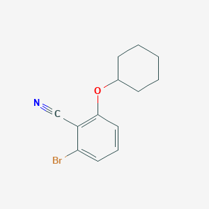B1445789 2-Bromo-6-(cyclohexyloxy)benzonitrile CAS No. 1369954-21-1