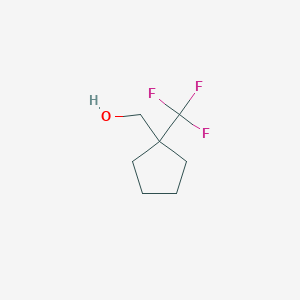 molecular formula C7H11F3O B1445792 (1-(三氟甲基)环戊基)甲醇 CAS No. 371917-15-6