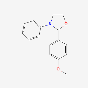 2-(4-Methoxyphenyl)-3-phenyl-1,3-oxazolidine