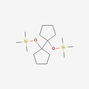 [[1,1'-Bi(cyclopentane)]-1,1'-diylbis(oxy)]bis(trimethylsilane)