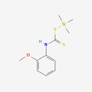 molecular formula C11H17NOS2Si B14457966 Carbanilic acid, 2-methoxydithio-, trimethylsilyl ester CAS No. 71456-97-8