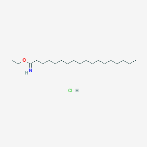 molecular formula C20H42ClNO B14457977 Ethyl octadecanimidate;hydrochloride CAS No. 74983-20-3