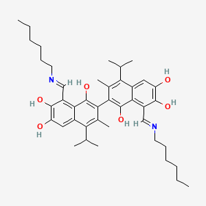 2,2'-Bis(8-hexyliminomethyl-3-methyl-4-isopropyl-1,6,7-trihydroxynaphthalene)