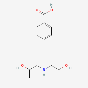 molecular formula C13H21NO4 B14457997 benzoic acid;1-(2-hydroxypropylamino)propan-2-ol CAS No. 68480-02-4