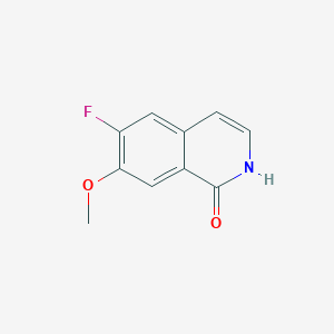 molecular formula C10H8FNO2 B1445802 6-氟-7-甲氧基异喹啉-1(2H)-酮 CAS No. 905994-27-6