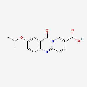 11H-Pyrido(2,1-b)quinazoline-8-carboxylic acid, 2-(1-methylethoxy)-11-oxo-