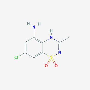 5-Amino-7-chloro-3-methyl-1lambda~6~,2,4-benzothiadiazine-1,1(4H)-dione