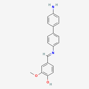 molecular formula C20H18N2O2 B14458140 N-Vanillylidenebenzidine CAS No. 73688-67-2