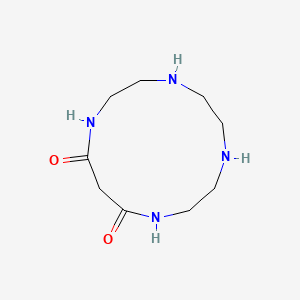 molecular formula C9H18N4O2 B14458167 1,4,7,10-Tetraazacyclotridecane-11,13-dione CAS No. 71248-02-7