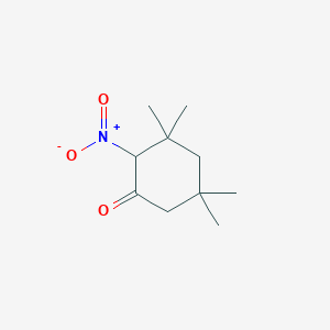 molecular formula C10H17NO3 B14458170 Cyclohexanone, 3,3,5,5-tetramethyl-2-nitro- CAS No. 74609-83-9