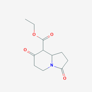 Ethyl 3,7-dioxooctahydroindolizine-8-carboxylate