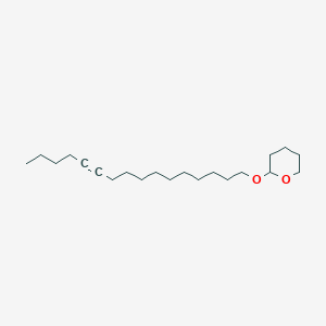 molecular formula C21H38O2 B14458208 2-[(Hexadec-11-yn-1-yl)oxy]oxane CAS No. 73784-65-3