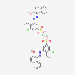 barium(2+);3-chloro-4-ethyl-5-[(2-hydroxynaphthalen-1-yl)diazenyl]benzenesulfonate