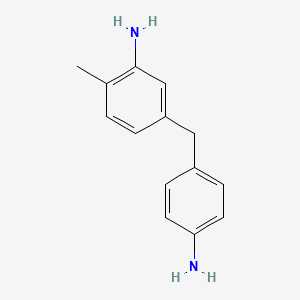 molecular formula C14H16N2 B14458243 Benzenamine, 5-[(4-aminophenyl)methyl]-2-methyl- CAS No. 75790-83-9