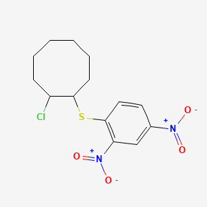 1-Chloro-2-[(2,4-dinitrophenyl)sulfanyl]cyclooctane