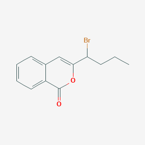 3-(1-Bromobutyl)-1H-2-benzopyran-1-one