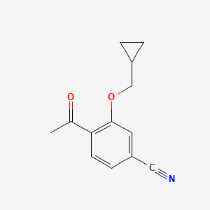 4-Acetyl-3-(cyclopropylmethoxy)benzonitrile