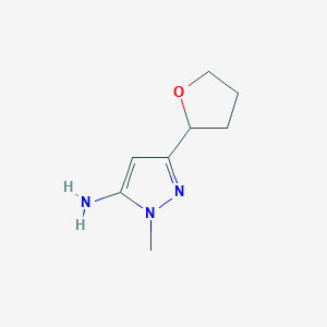 1-methyl-3-(oxolan-2-yl)-1H-pyrazol-5-amine